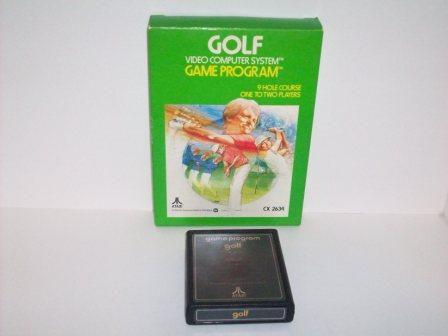 Golf (Atari text label) (Boxed - no manual) - Atari 2600 Game
